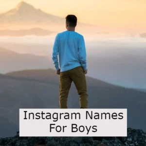 Instagram Names For Boys