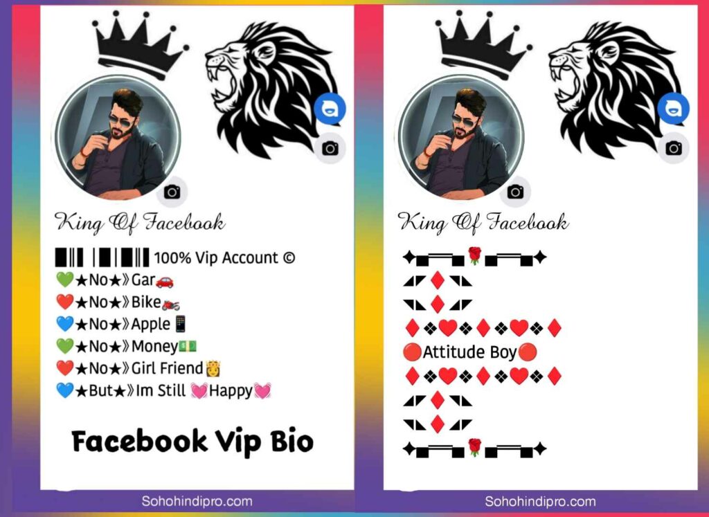 facebook vip bio